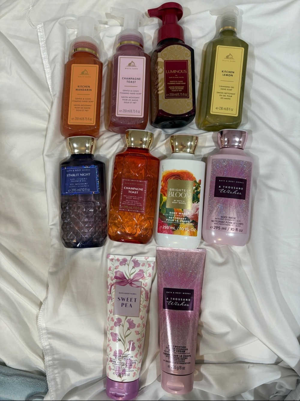Bath & Body Works Bundle, Body Wash, Body Cream, Hand Soap